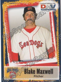 2011 Portland Sea Dogs DAV Blake Maxwell