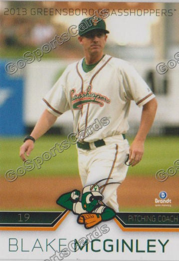 2013 Greensboro Grasshoppers Blake McGinley