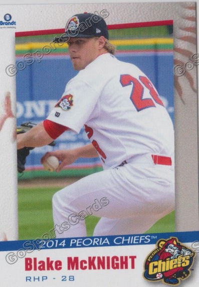 2014 Peoria Chiefs Blake McKnight