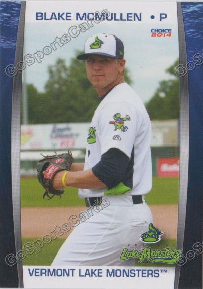 2014 Vermont Lake Monsters Blake McMullen