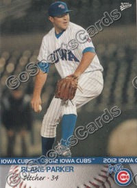 2012 Iowa Cubs Blake Parker
