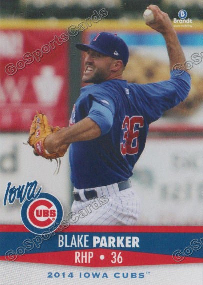 2014 Iowa Cubs Blake Parker