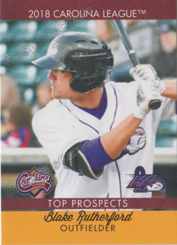 2018 Carolina League Top Prospects Blake Rutherford