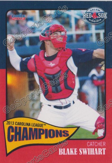 2013 Salem Red Sox Carolina Championship Blake Swihart