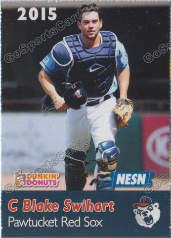 2015 Pawtucket Red Sox SGA Dunkin Donuts Blake Swihart