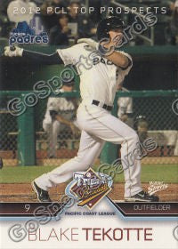 2012 Pacific Coast League Top Prospect PCL Blake Tekotte