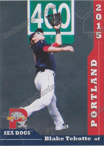 2015 Portland Sea Dogs Blake Tekotte