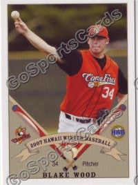 2007 West Oahu CaneFires Hawaii League BLAKE WOOD