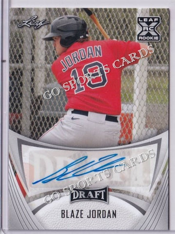 2021 Leaf Draft BA-BJ1 Blaze Jordan XRC Autograph