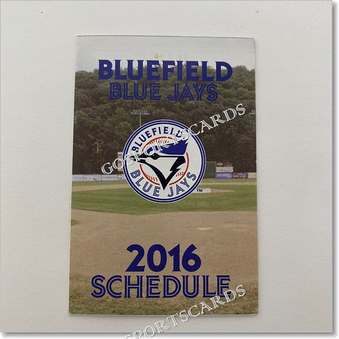2016 Bluefield Blue Jays Pocket Schedule