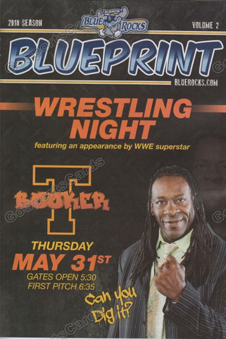 2018 Wilmington Blue Rocks Program Volume 2 (Booker T - WWE)