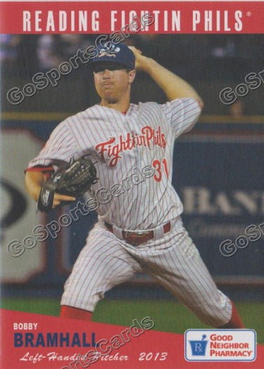 2013 Reading Fightins Phils Updated SGA 2nd Bobby Bramhall