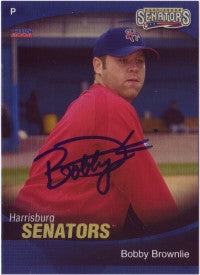 Bobby Brownlie 2008 Harrisburg Senators (Autograph)