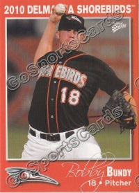 2010 Delmarva Shorebirds Bobby Bundy
