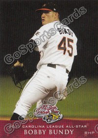 2011 Carolina League All Star Bobby Bundy