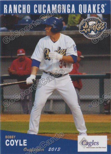 2013 Rancho Cucamonga Quakes Bobby Coyle