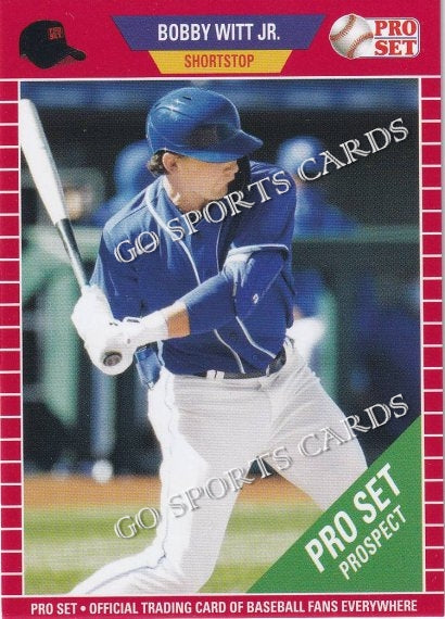 2021 Leaf Pro Set 02 Bobby Witt Jr. Red