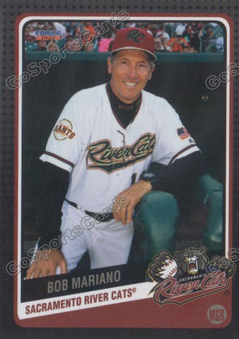 2015 Sacramento River Cats Bob Mariano