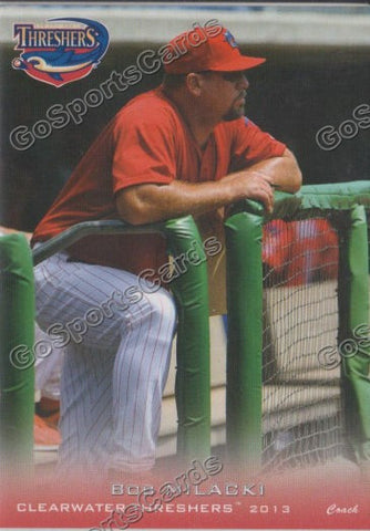 2013 Clearwater Threshers Bob Milacki