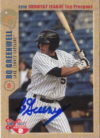 Bo Greenwell 2010 MidWest League Top Prospects (Autograph)