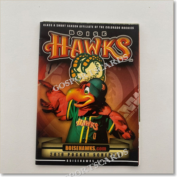 2016 Boise Hawks Pocket Schedule