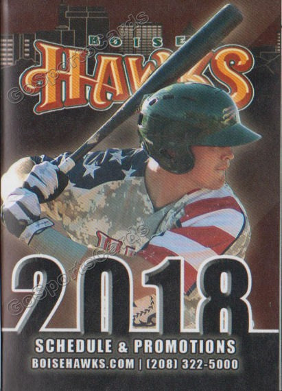 2018 Boise Hawks Pocket Schedule