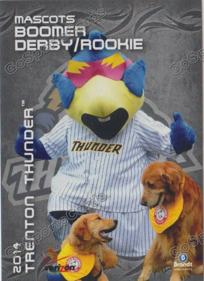 2014 Trenton Thunder Boomer Derby Rookie Mascot