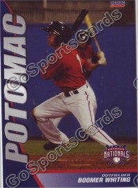 2010 Potomac Nationals Boomer Whiting