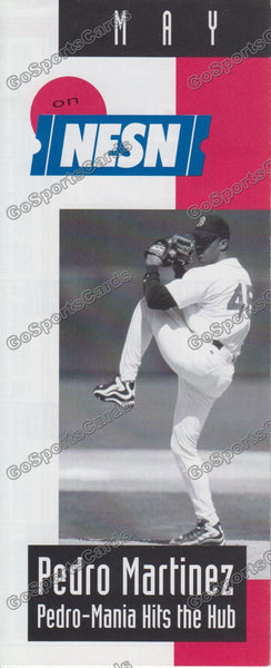 1998 Boston Red Sox NESN Pocket Schedule Flyer May (Pedro Martinez, Flat)