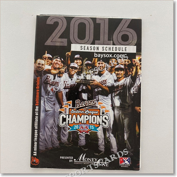 2016 Bowie Baysox Pocket Schedule