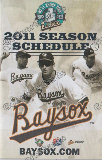 2011 Bowie Baysox Pocket Schedule