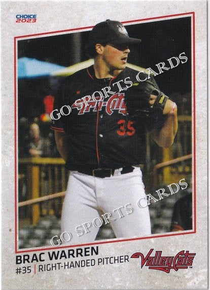2023 Tri City ValleyCats Brac Warren