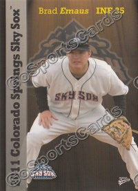 2011 Colorado Springs Sky Sox Brad Emaus