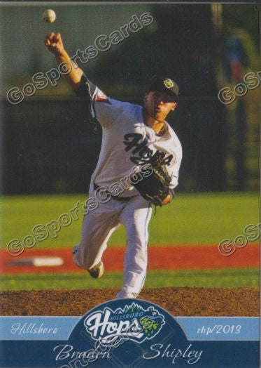 2013 Hillsboro Hops Braden Shipley