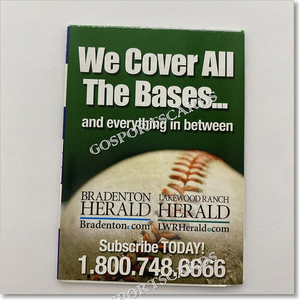 2016 Bradenton Marauders Pocket Schedule