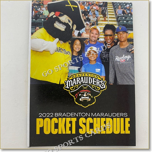 2022 Bradenton Marauders Pocket Schedule (Mascot)