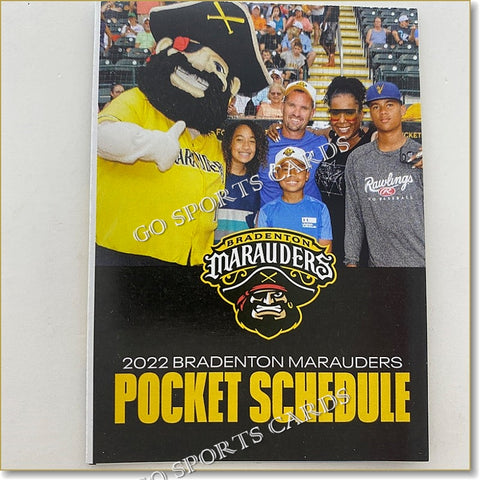 2022 Bradenton Marauders Pocket Schedule (Mascot)