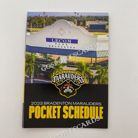 2023 Bradenton Marauders Pocket Schedule