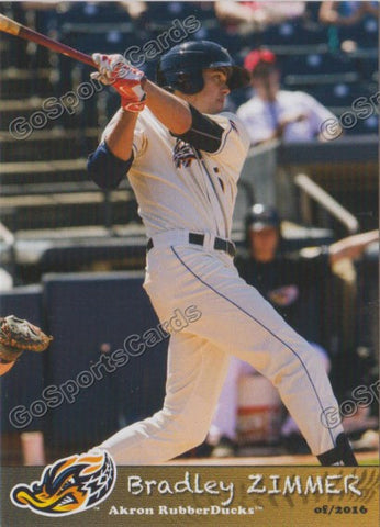 2016 Akron Aeros Bradley Zimmer