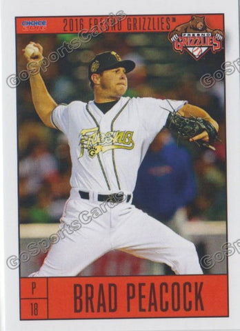 2016 Fresno Grizzlies Brad Peacock