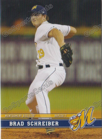 2017 Montgomery Biscuits Brad Schreiber