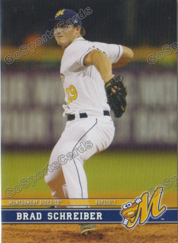 2017 Montgomery Biscuits Brad Schreiber