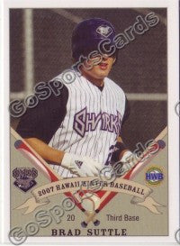 2007 Honolulu Sharks Hawaii League BRAD SUTTLE