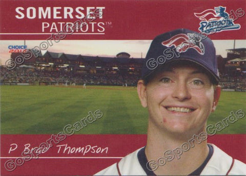 2013 Somerset Patriots Brad Thompson