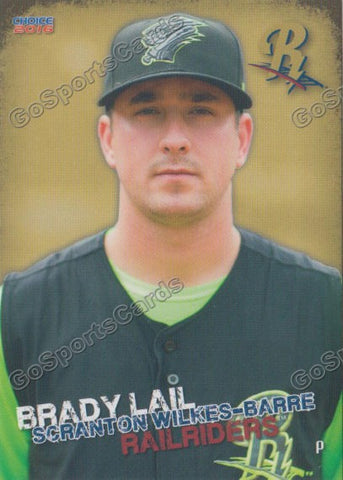 2016 Scranton Wilkes Barre RailRiders Brady Lail