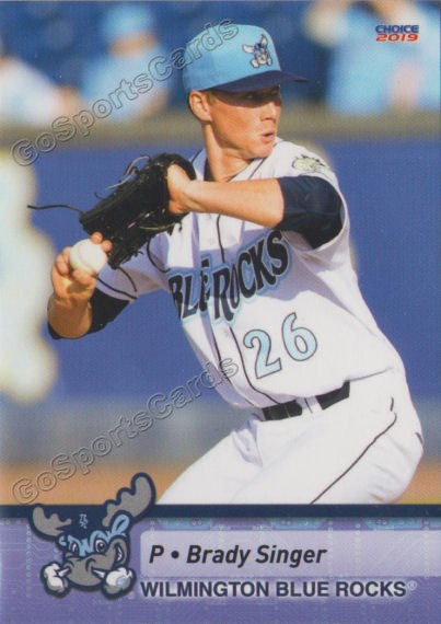 2019 Wilmington Blue Rocks Brady Singer – Go Sports Cards