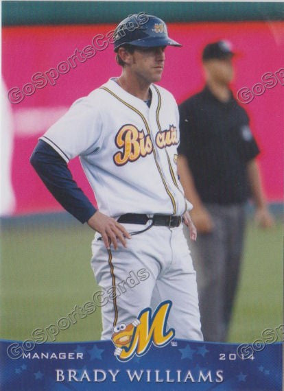 2014 Montgomery Biscuits Brady Williams
