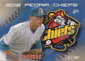 2012 Peoria Chiefs Brad Zapenas