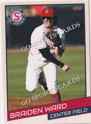 2023 Spokane Indians Braiden Ward