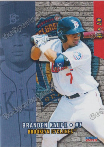 2015 Brooklyn Cyclones Branden Kaupe